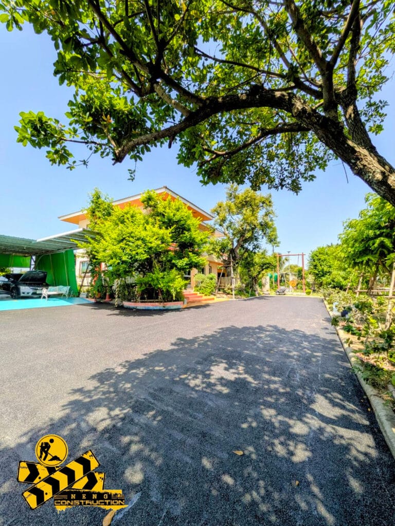 งานปรับพื้น และ ถนนยางมะตอย ย่าน วัดลาดปลาดุก บางใหญ่ จ.นนทบุรี