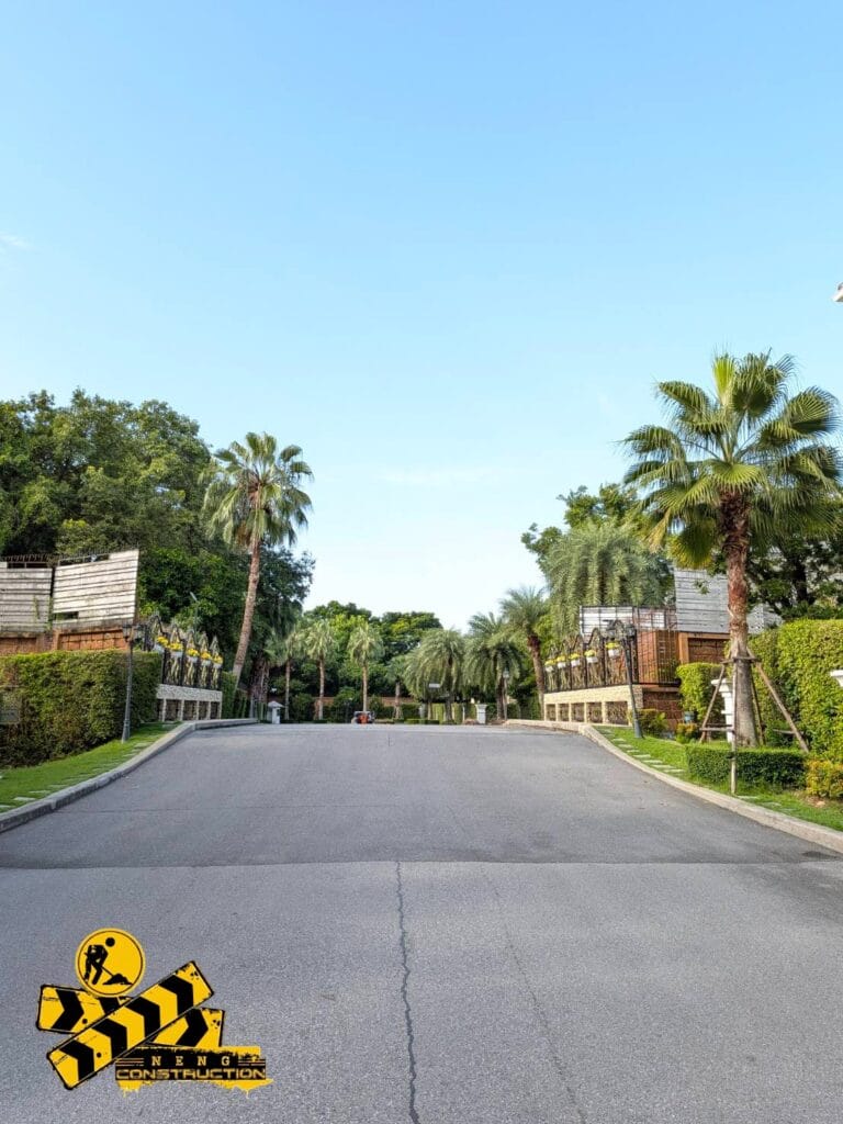 งานแก้ไขเชิงลาดสะพานทรุดตัว แกรนด์บางกอกบูเลอวาร์ด