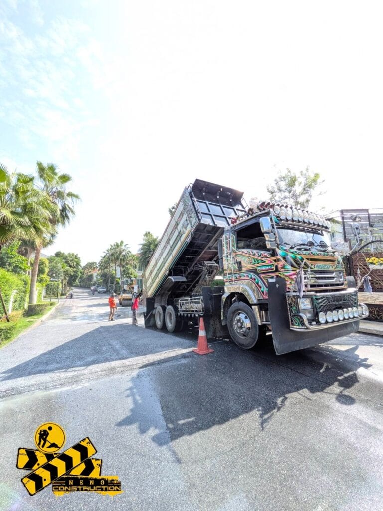 งานแก้ไขเชิงลาดสะพานทรุดตัว แกรนด์บางกอกบูเลอวาร์ด