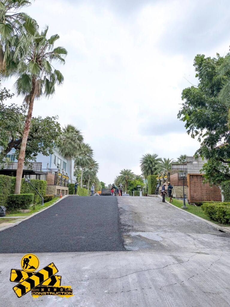 งานแก้ไขเชิงลาดสะพานทรุดตัว แกรนด์บางกอกบูเลอวาร์ด