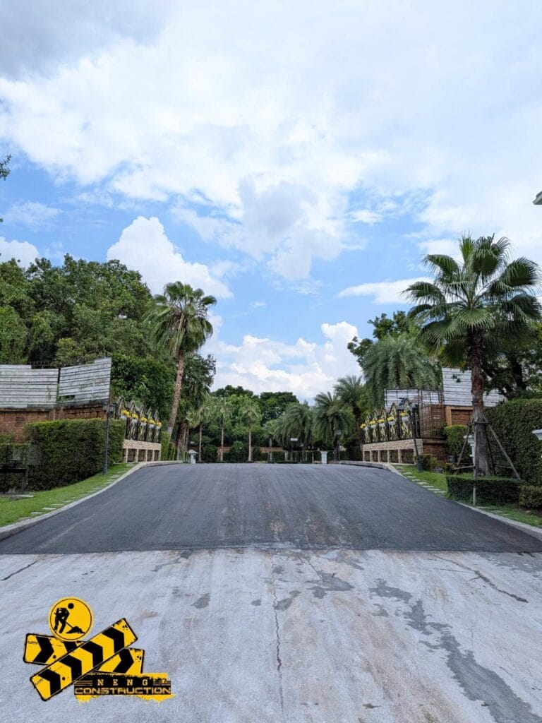 งานแก้ไขเชิงลาดสะพานทรุดตัว แกรนด์บางกอกบูเลอวาร์ด