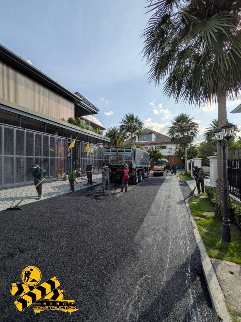งานแก้ไขเชิงลาดสะพานทรุดตัว แกรนด์บางกอกบูเลอวาร์ด