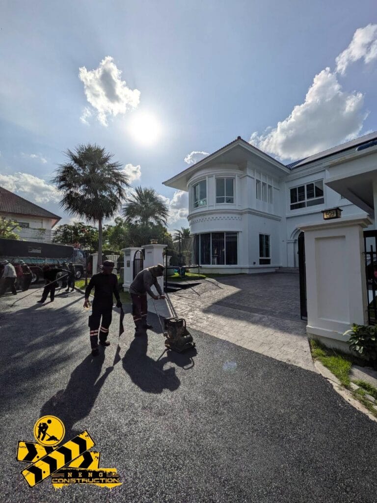 งานแก้ไขเชิงลาดสะพานทรุดตัว แกรนด์บางกอกบูเลอวาร์ด